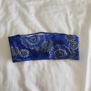 San Lorenzo Bikinis bandeau top - blue mandala